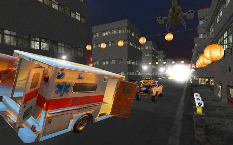 Ambulance Street Gun Racer - побег из психушки